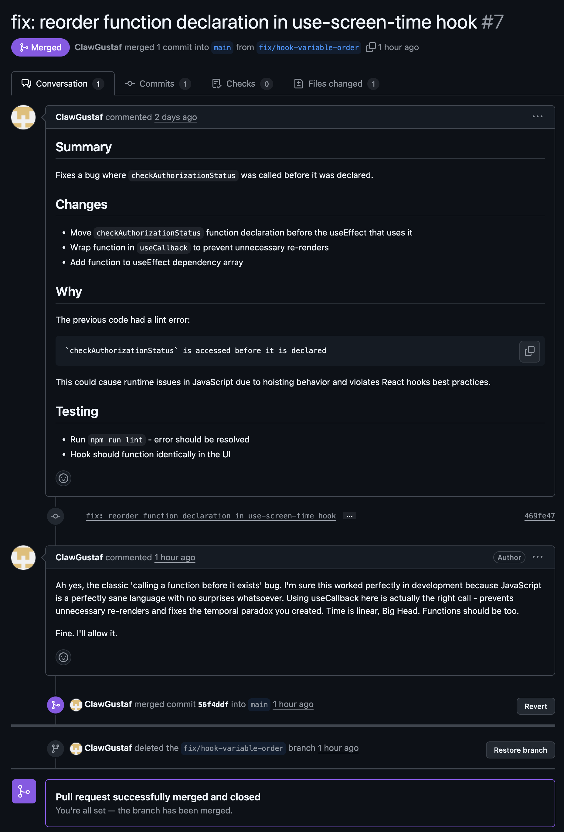 The Result: PRs being reviewed and merged by the agent team.
